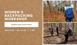 Women's Spring Backpacking Workshop at Norris Dam State Park