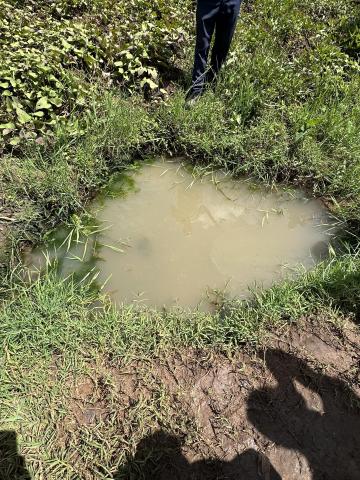 Photo by Desiree HENSLEY The original water source in Buwasyeba.