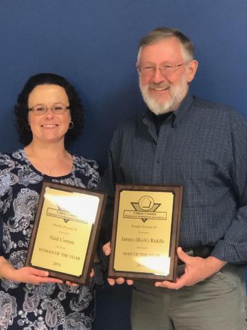 Corum Riddle 2018 BPA Woman and Man of the Year Historic Union