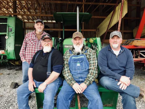  Pictured Left to Right - Randy, Len, Allen, and Wendell Padgett