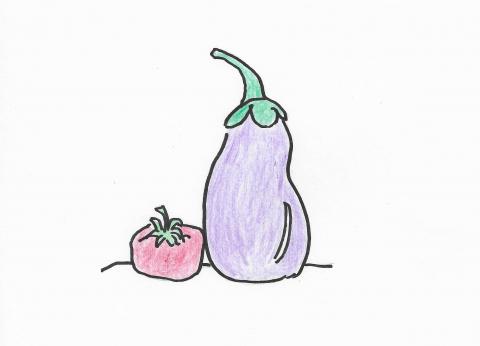 Download free photo of Eggplant,drawing,purple,aubergine,vegetable - from  needpix.com