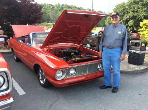 62 Plymouth Fury convertable driven by Meril Bruner.