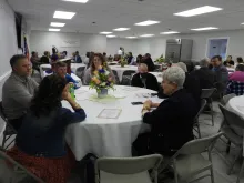 Gathering of people at a meal