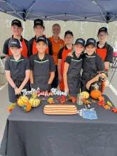 Eastern Region 4-H Grill Master Competition. Back- Colt Davis, Paycen Dodd, Elizabeth Tindell, Carson Hayes, and Lexxi Cummings. Front- Cameron Hayes, Rhys Lamb, Aspen Davis, and Harlynn Dodd. 