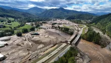 Interstate 26 damage in Erwin. Photo by Billy Bowling, Emmy & Billy Portraiture and Landscape Erwin Tennessee