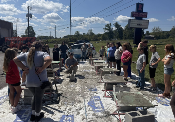 HMMS Students Learning Masonry Skills HMMS Students Learning Masonry Skills