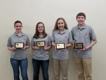 Left to Right - Chloe Bowman, Summer Beeler, Savannah Jones, Tanner Brooks